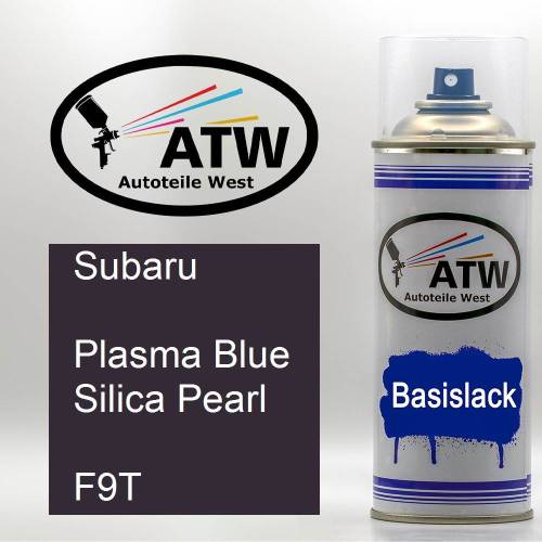 Subaru, Plasma Blue Silica Pearl, F9T: 400ml Sprühdose, von ATW Autoteile West.